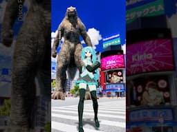 Hatsune Miku & Godzilla Dance  #fortnite #hatsunemiku #godzilla #vrchat