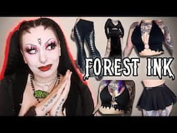 I TRIED A NEW GOTH BRAND!  Forest Ink Clothing Haul! AD | Toxic Tears