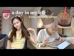 a day in my life as a Korea University student📚☕️ studying, eating, classes