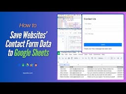 How to Save Websites’ Contact Form Data to Google Sheets