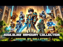 New Armors Mod Showcase - Soulslike Armoury Collection Addon | Medieval Mod MCPE