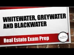 Real Estate Exam Prep: Water Quality Basics