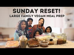 *VEGAN* Meal Prep for Family of 7 | Meal Prep on a Budget