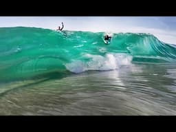 SHALLOW SANDBAR SLABS AND FINLESS SURF! (RAW Bonus Footage)