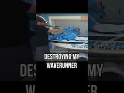 Destroying my waverunner #boat #fishing