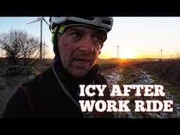 Icy after work mountain bike ride around home