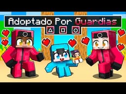 Adoptado por una FAMILIA de GUARDIAS de SQUID GAME en Minecraft!