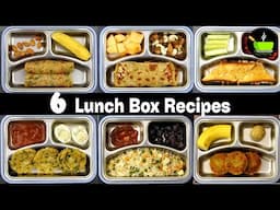 6  Tiffin Box Recipes | Kids Lunch Box Recipe |Tiffin Recipes | Healthy Indian Kids Lunch Box Recipe