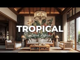 Tropical Interior Design : Turn Your Home into a Exotic and Relaxing Resort : 4K