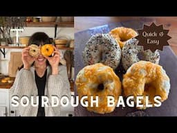 Make Sourdough Bagels in JUST 30 Minutes!!!