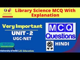 Very Important Library and information MCQ for UGC NET 2021. Unit 2 of UGC NET Syllabus