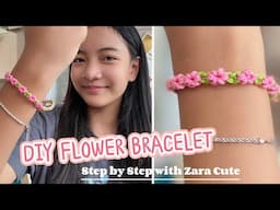 DIY FLOWER BRACELET | Step by Step with Zara Cute