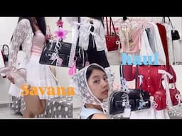 🍓 Wardrobe update | Savana haul worth 14,999/-  ( try-on, outfit inspo, viral bag charms )