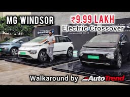 ₹9.99L car + ₹3.5 per km? Will this work in India? MG Windsor EV Walkaround Review | TeamAutoTrend