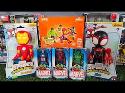 MARVEL'S SPIDER-MAN SERIES UNBOXING, SPIDEY, HULK, CAPTAIN AMERICA, IRON MAN, WOLVERINE, SUPERMAN