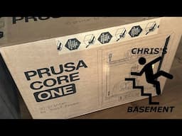 The Prusa Core One Is Here!!! Lets Go!  -  Live - Chris's Basement