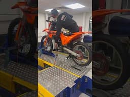 Dyno Testing 2025 KTM 125 2 Stroke! #shorts