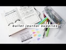 What I Use For My Bullet Journal [Favorite Supplies] | Reese Regan