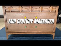 SHOULD I PAINT THIS MID CENTURY DRESSER OR RESTORE IT || EXTREME MAKEOVER OF A 3 DRAWER DRESSER