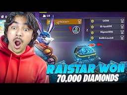 "PRANK" Raistar Won 70000 Diamonds💎Jadugar or Wot? 1 vs 4 - Garena Freefire