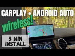 CarpodGo T3 Pro • Wireless Android Auto and Apple CarPlay for older cars.