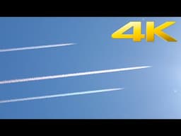 4K | Fighter jet contrails over Germany