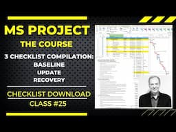 MS Project Checklist Compilation: Baseline, Updating & Recovery Checklists (FREE Download)