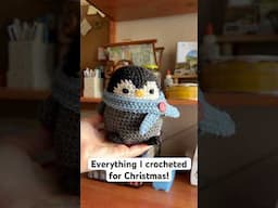 Everything I crocheted for Christmas! #crochet #amigurumi #shorts