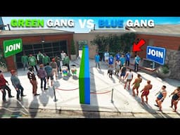 Franklin Blue Gang VS Shinchan Green Gang Collecting More Members In GTA 5!