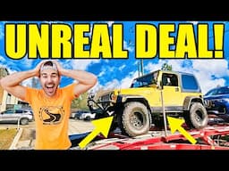 I Bought A Cheap Jeep Wrangler At Auction! It Was Hiding $20K In Mods & I DIY Fixed It In A Day!