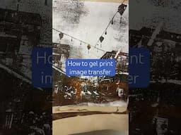 How to Gel Print Image Transfer- Step by Step  #gelprint #gelliprint #gelliplate