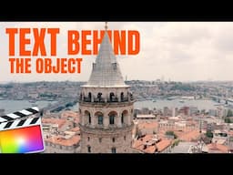 Text Behind Object in Final Cut Pro X || Hindi Tutorial || Avedesh Verma