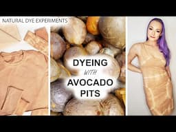 Dyeing with Avocado Pits