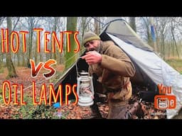 Hot tent Tipi and Oil lamps- Making a bushcraft hanger + Serotonin table