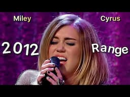 Miley Cyrus 2012 Vocal Range (F#3-E5)