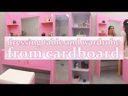 DIY Dressing Table and Wardrobe from Cardboard - Home Decor