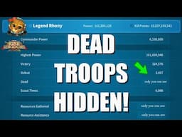 Dead Troops HIDDEN in the next update Only you can see - This is a huge change with huge impact- RoK