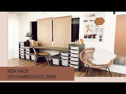 IKEA HACK / DIY HomeSchool Desk