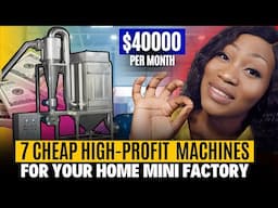 7 HIGH PROFIT Machines That Will Make The MOST Millionaires In Africa In 2025