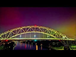 Aurora Borealis at the Cape Cod Canal - via drone!