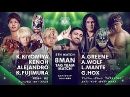 Kaito Kiyomiya, KENOH, Alejandro & Kai Fujimura vs Anthony Greene, Alpha Wolf, Luis Mante & Gaia Hox