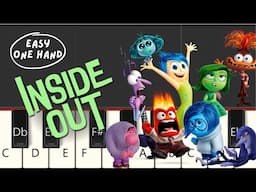 Inside Out Movie Theme - Easy Piano Tutorial - 1 Hand Play Along