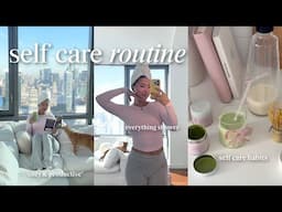 MY RELAXING 2025 SELF-CARE ROUTINE 🎀✨ | skincare & hair care, everything shower, workout + more!