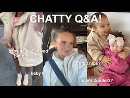 CHATTY Q&A: baby names I loved but didn’t use? baby #3? how 2under2 really is? my armpit nip? 💌💫🌸