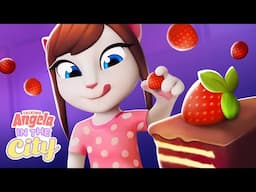 Baking With Angela 👩‍🍳🎂 Talking Angela: In The City Cartoon Compilation