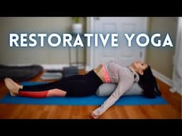 30 Minute Restorative Yoga With Props |  Day 5 of a 7 Day Yoga Experience