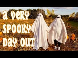 visiting a pumpkin patch and becoming ghosts (very scary)