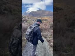 Hiking up a Volcano in New Zealand