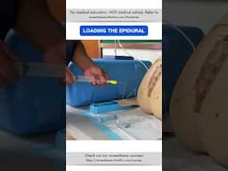 Loading the Epidural | #shorts #cvc #anesthesiology #nurse