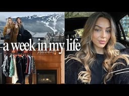 whistler trip, free people gifting suite, power outage | week in my life vlog